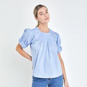 English Factory Tuck Detail Blouse
